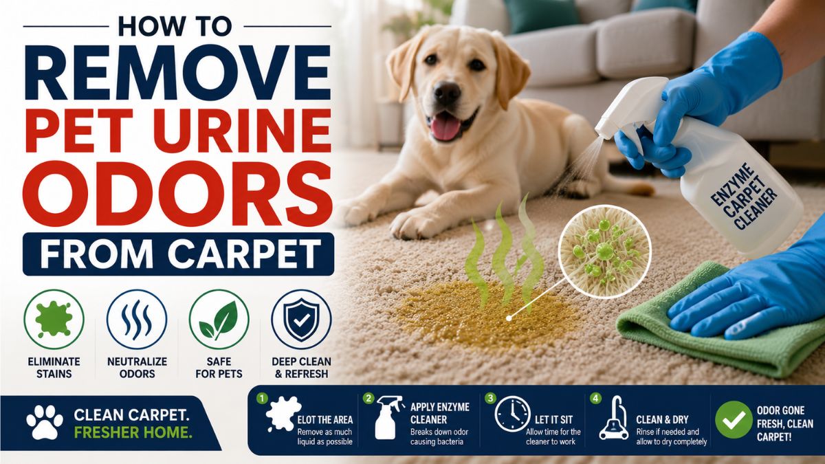 How To Remove Pet Urine Odors From Carpet