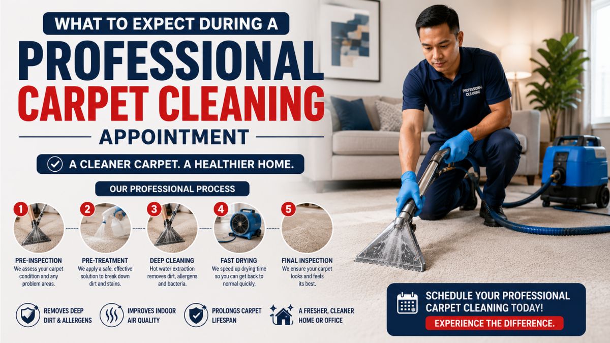 What To Expect During A Professional Carpet Cleaning Appointment